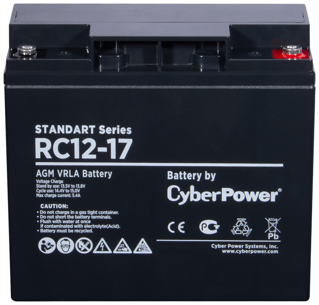 Аккумуляторная батарея CyberPower SS RC 12-17 12V/17Ah