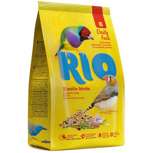 RIO Корм для экзотических птиц (амадины и т. п), пакет 1 кг*4 шт