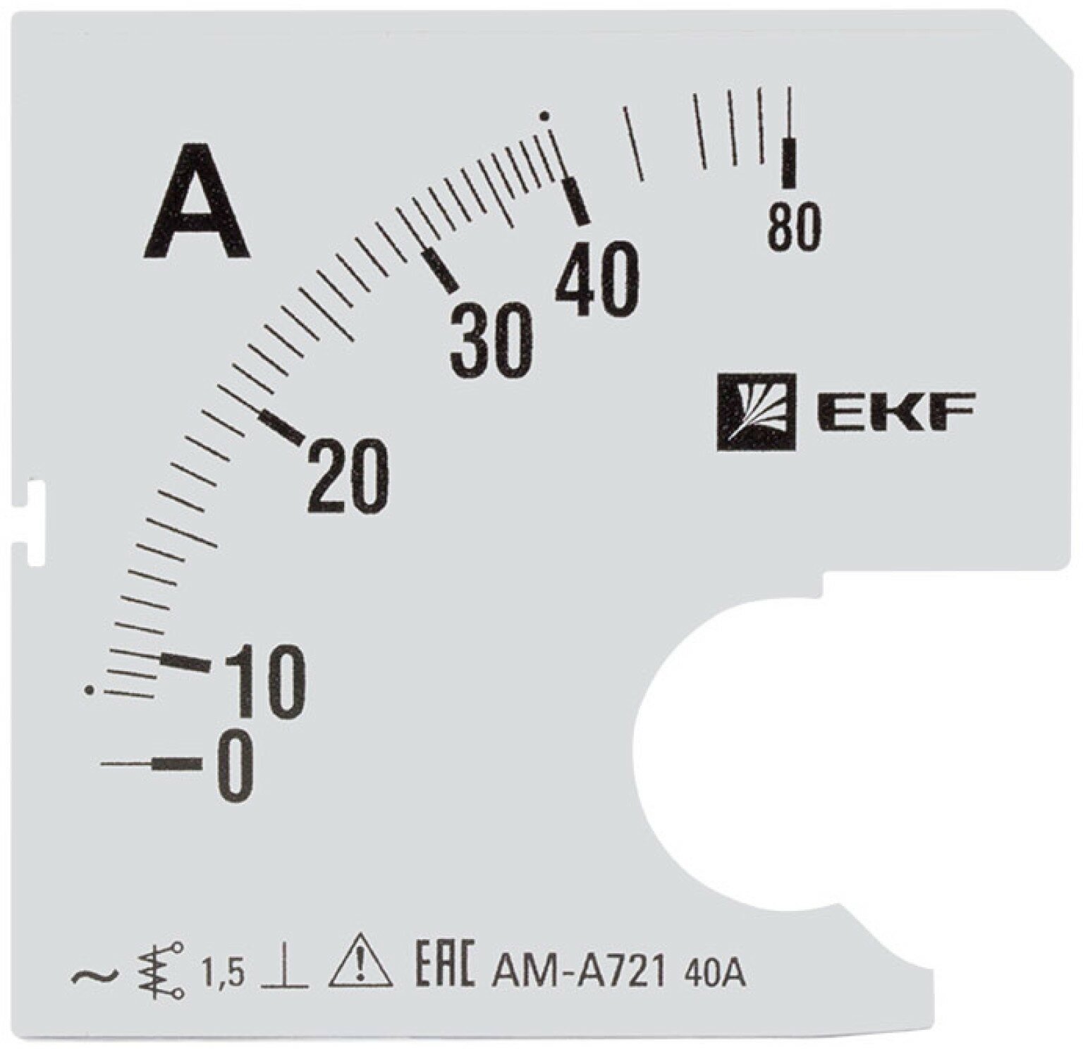 Шкала сменная для A721 80-5А-1,5 EKF PROxima