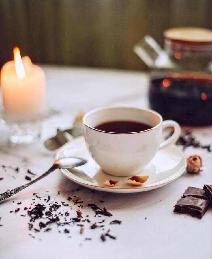 Черный чай Винтаж Марципан и Вишня листовой ароматизированный 50 грамм - фотография № 4