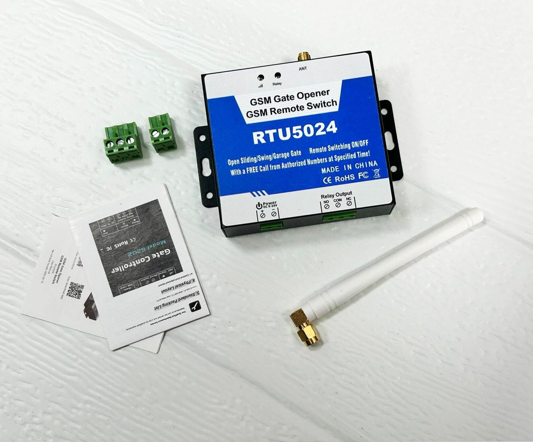 RTU5024 GSM контроллер для управления шлагбаумами воротами