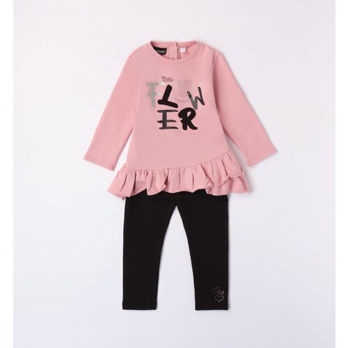 Комплект одежды Sarabanda, лонгслив и легинсы, размер 7A, розовый