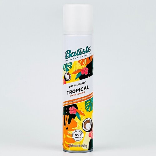 Сухой шампунь Batiste Tropical 200мл шампунь сухой luxe batiste батист 200мл