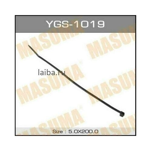 MASUMA YGS1019 Хомут пластиковый черный 5х200 100шт хомут пластиковый черный 5х250 упаковка 100 шт цена за 1 шт masuma ygs 1020