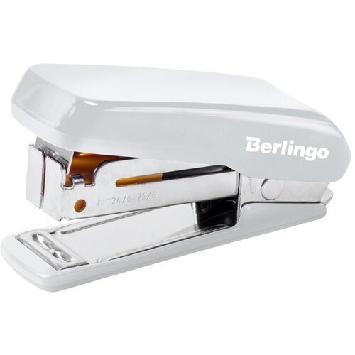 Степлер Berlingo Comfort мини, №24/6 - 26/6, до 20 листов, пластиковый корпус, белый (DSn_20361), 120шт.