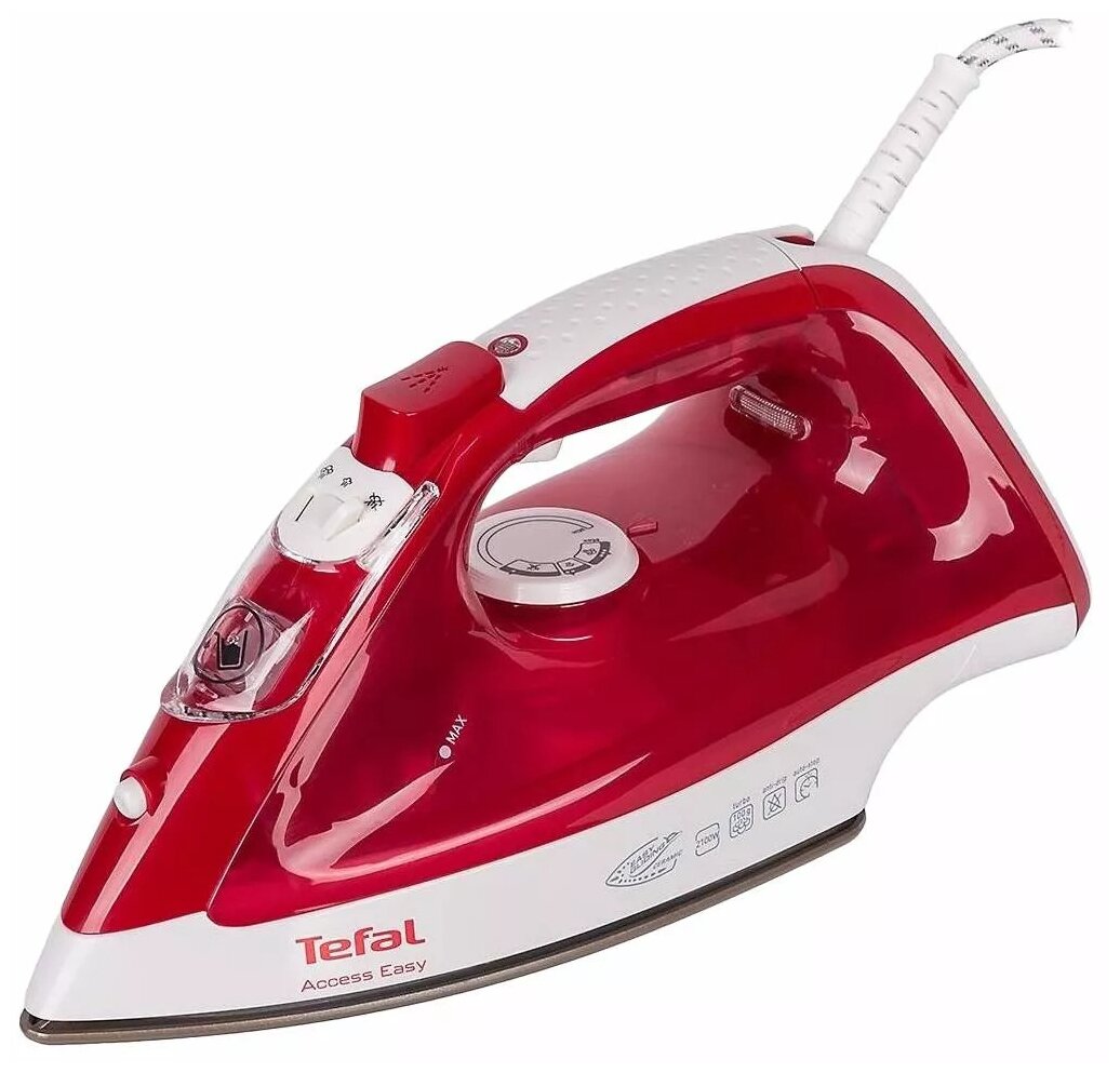 Утюг Tefal FV1543E0 красный/белый (1830006329)