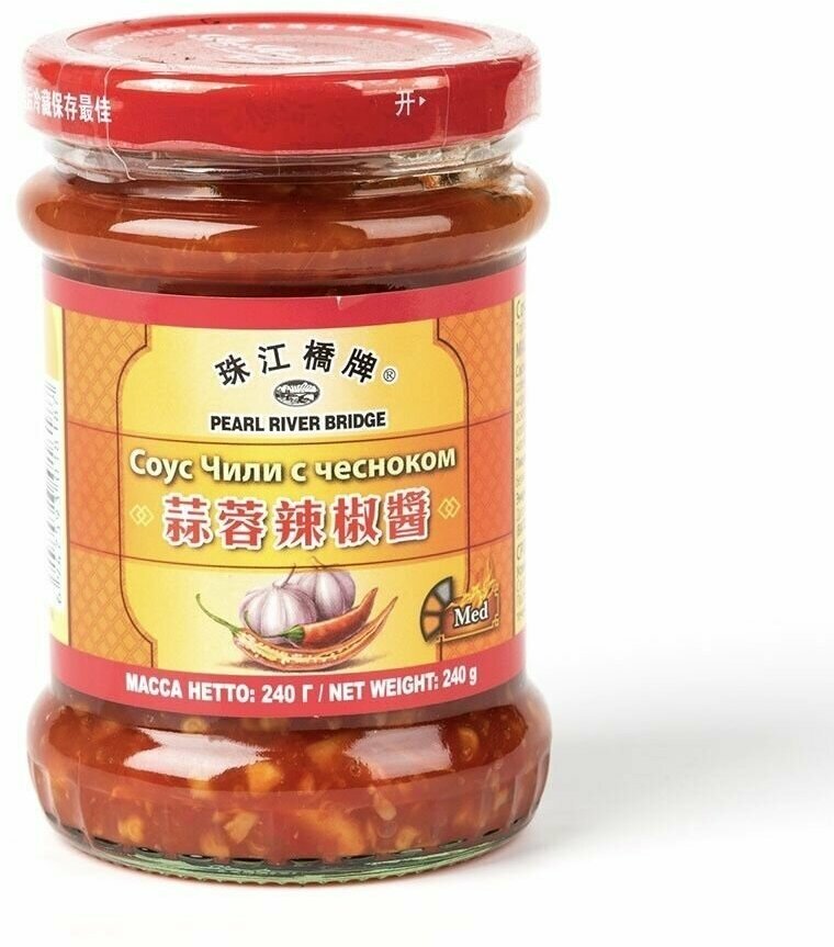 Китайский соус чили с чесноком Pearl River Bridge (Chili garlic), 240 гр