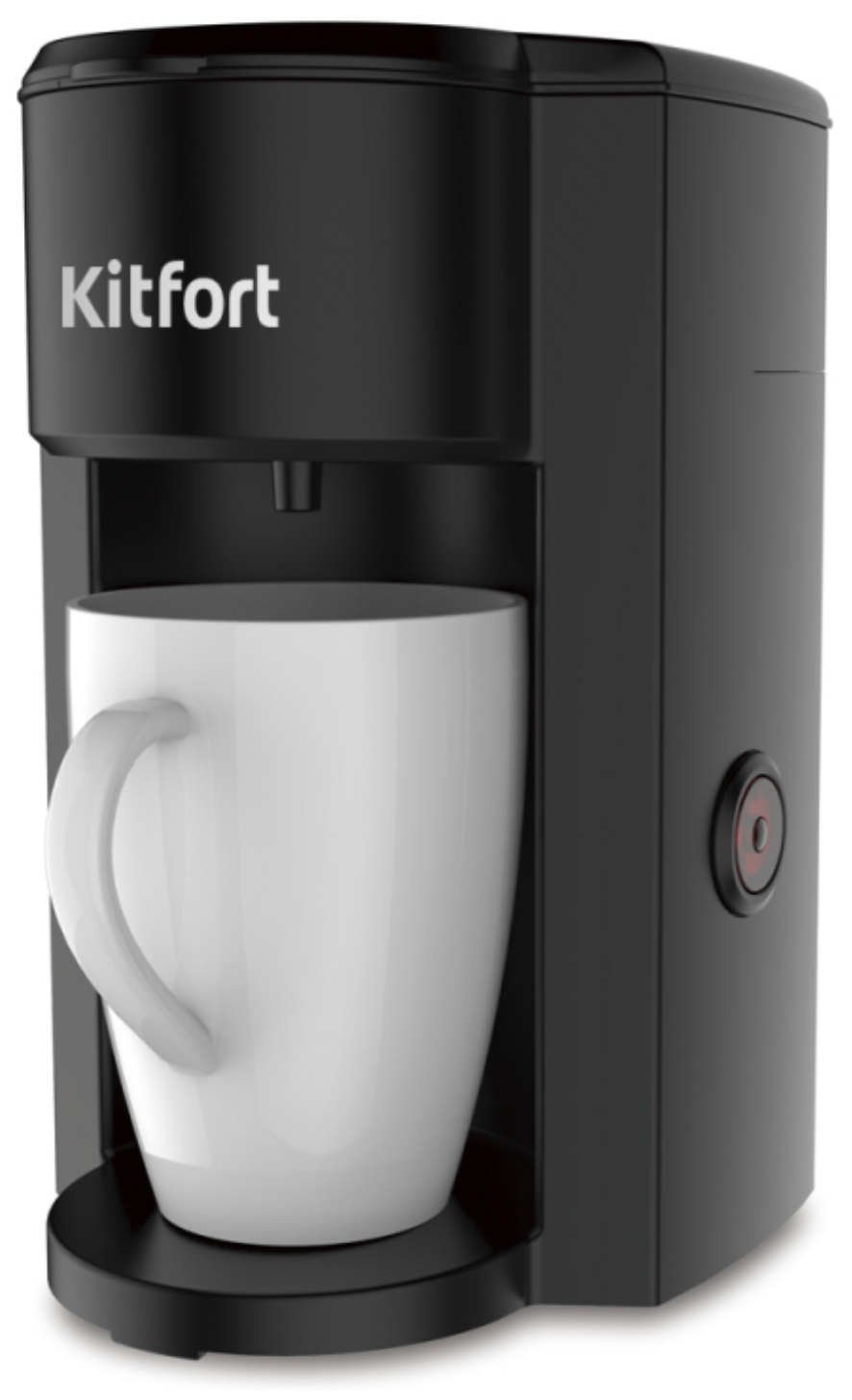 Кофеварка, капельная кофеварка Kitfort КТ, 350Вт, черный - фотография № 1