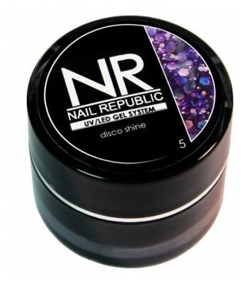 Гель-краска Disco Shine Nail Republic №05 (DS5), 7 г