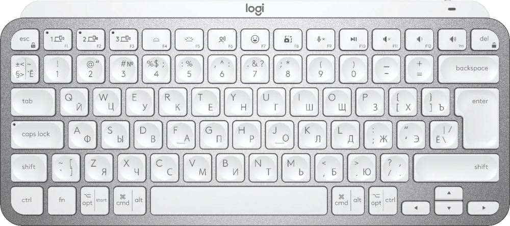 Клавиатура Logitech MX Keys Mini Pale Gray