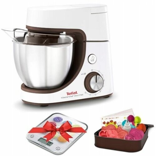 Планетарный кухонный комбайн Tefal Masterchef Gourmet QB51K1 1100 Вт, белый