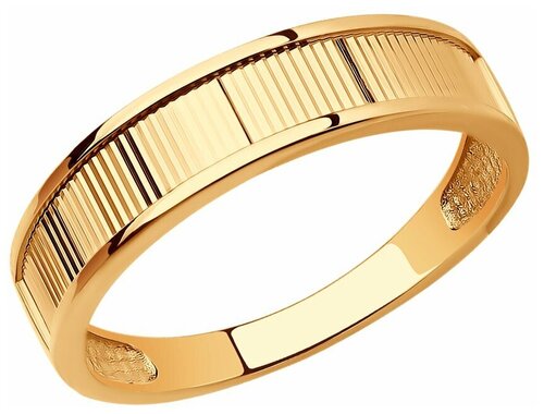Кольцо Diamant, красное золото, 585 проба, размер 17
