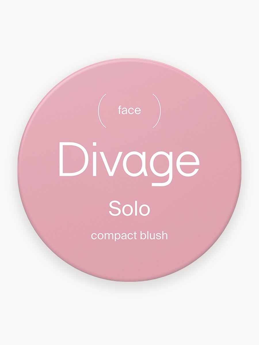 Divage Румяна для лица компактные Solo Compact Blush Тон 03 розовый сатин