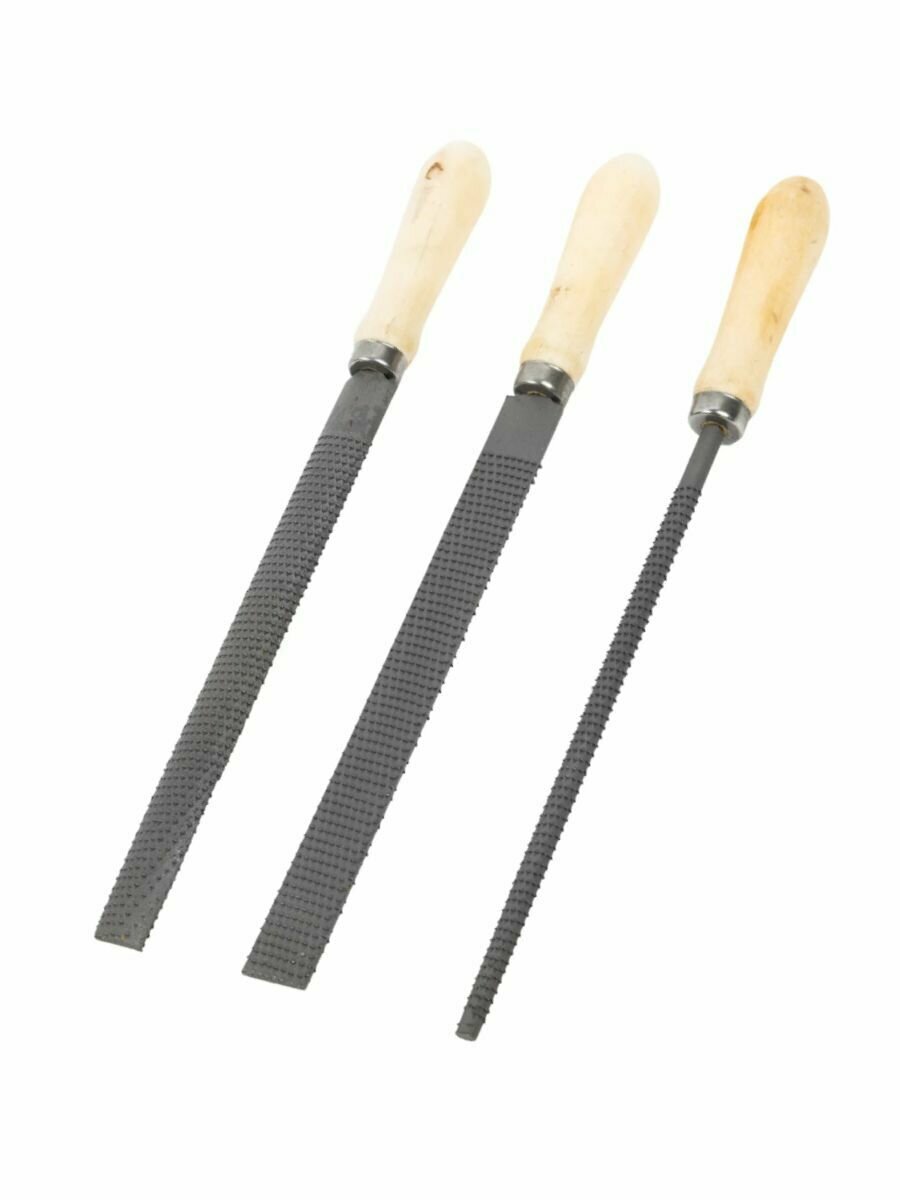 фото Набор рашпилей по дереву / 3шт.