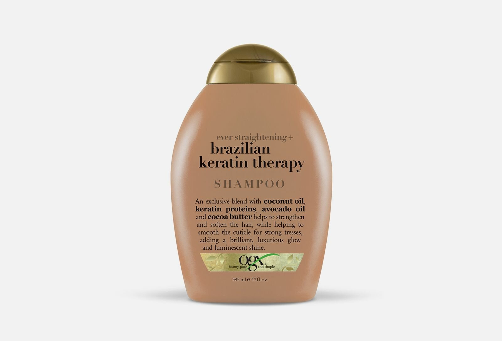 фото Разглаживающий шампунь для укрепления волос OGX бразильский кератин