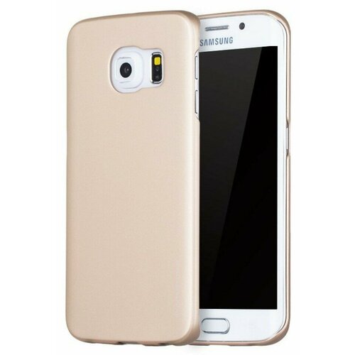 Накладка пластиковая Seven Days Metallic для Samsung Galaxy S6 Edge+ G928 золотая