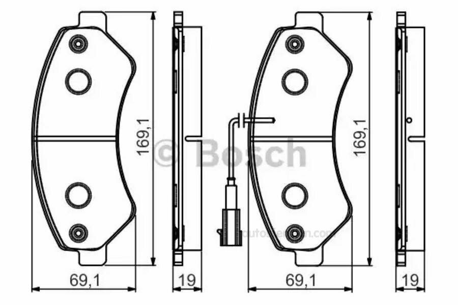 Тормозные колодки Bosch - фото №3