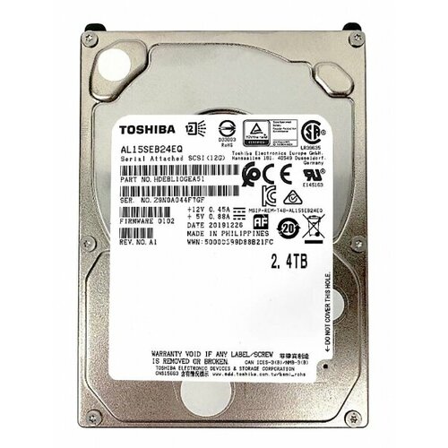 Жесткий диск Toshiba HDEBL10GEA51 24Tb 10000 SAS 25 HDD 3063500₽