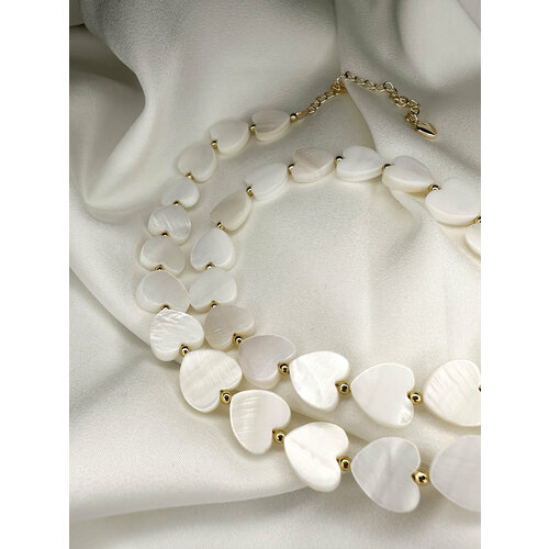 Чокер, перламутр, белый