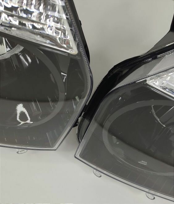 Комплект фара Рено Дастер - черная - Renault Daster 1 (2011-2020) Левая+Правая