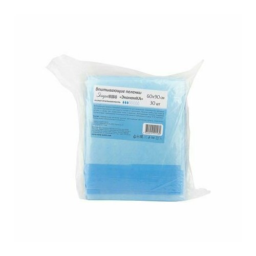 Пеленки Элара KIDS ЭкономКА впитывающие 60х90см 30шт