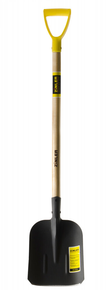 Лопата "ZINLER" совковая песочная (тип2) с деревянным черенком 740 мм и ручкой (Артикул: 4100004695)
