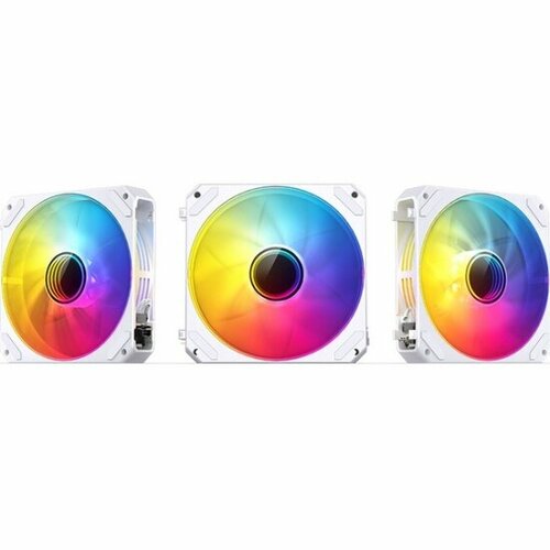 Вентиляторы для корпуса Jonsbo ZG-120W (3 in 1) White 120х120х25мм ARGB 3шт