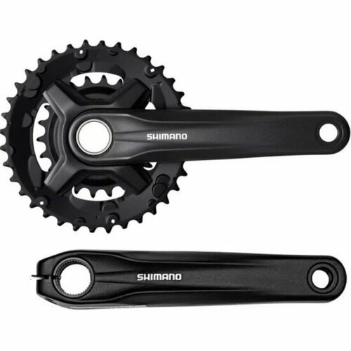 система шатунов shimano mt210 b 175мм инт вал цв черн 175мм Система Shimano Acera FC-MT210, 36/22T, 2x9 скоростей, 170мм, интегрированный вал с кареткой BSA, черная