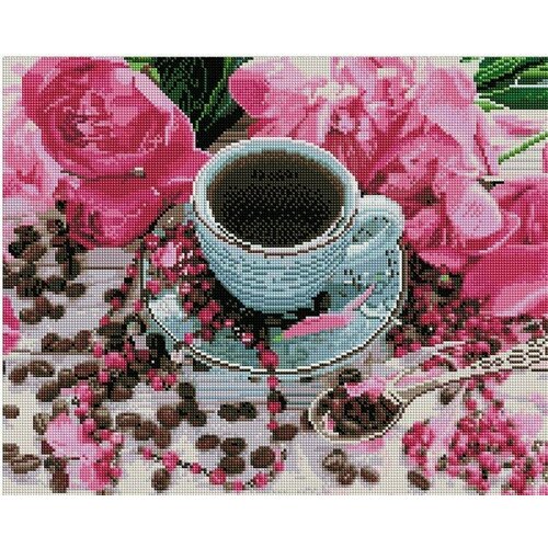 фото Алмазная мозаика кофе в зернах 40x50 см. paintboy