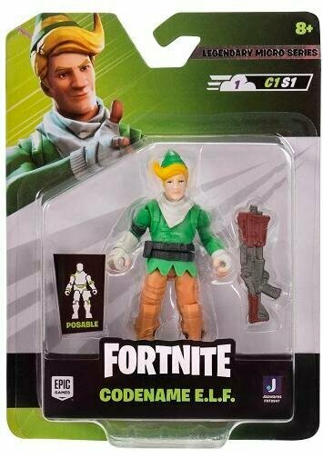 Микрофигурка героя FORTNITE CODENAME E.L.F. 6.5 см с аксессуарами JAZWARES FNT0947