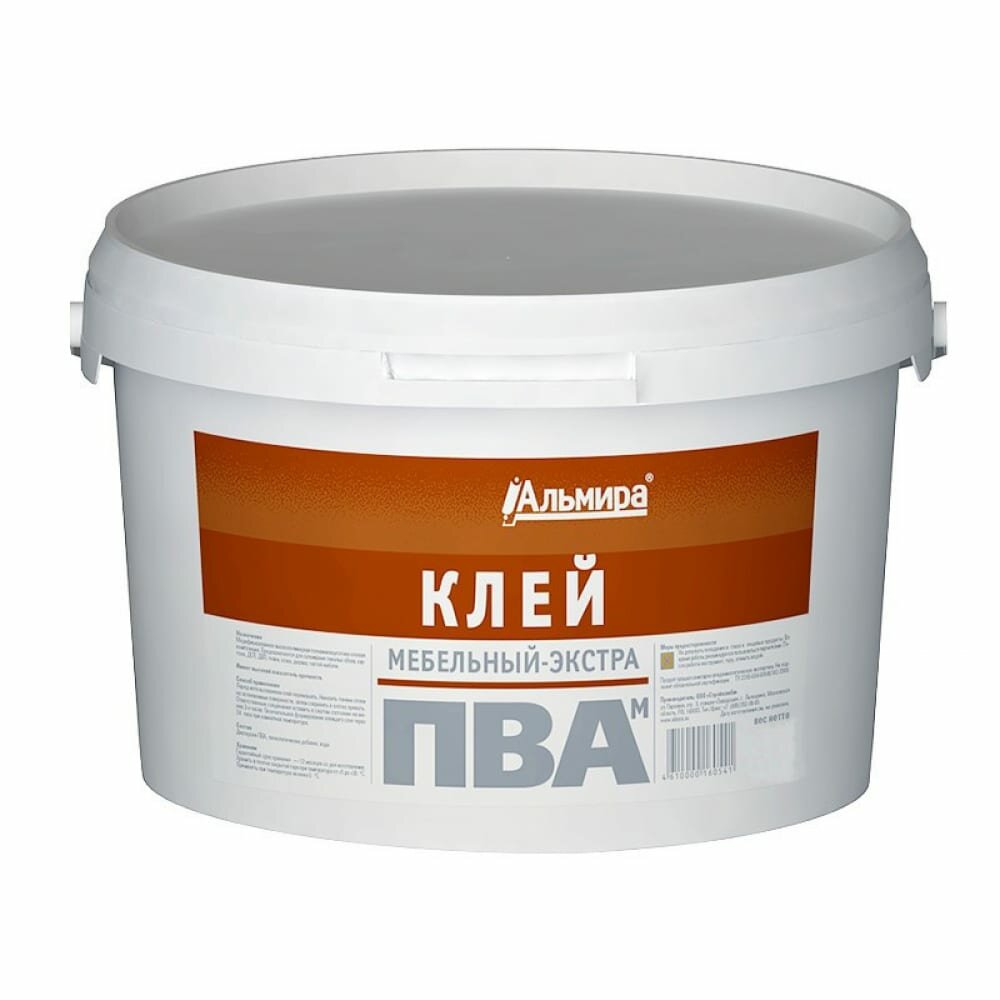 фото Клей ПВА Альмира мебельный- экстра Альмира 1 кг 00-00000387