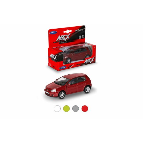 Машинка WELLY VOLKSWAGEN GOLF V / модель машины 1:38 с пружинным механизмом / цвет в ассортименте