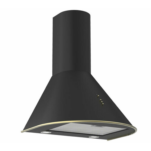 Каминная вытяжка Elikor Омега 60Н-650-К3Д черныйзолотистый 1338800₽