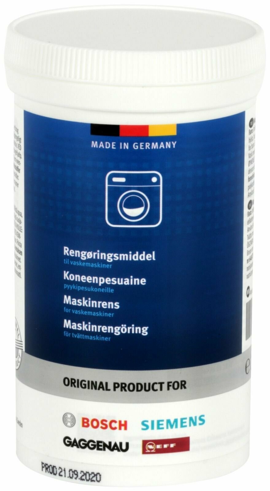 Моющее средство Bosch 00312212 (00311927) для стиральной машины 200 г (Германия).