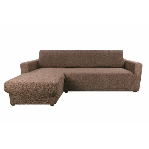 Чехол для мебели: Чехол на угловой диван левый угол универсальный на резинке 