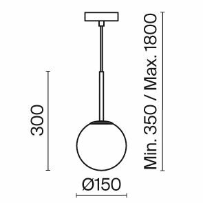 Подвесной светильник Maytoni Basic form MOD321PL-01B