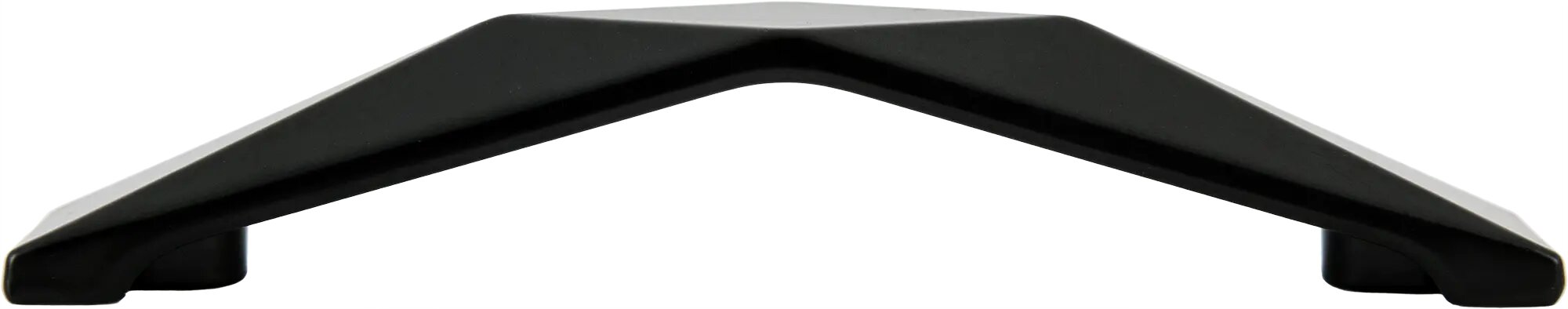 Ручка-скоба мебельная RS-105 96 мм, цвет матовый черный - фотография № 7