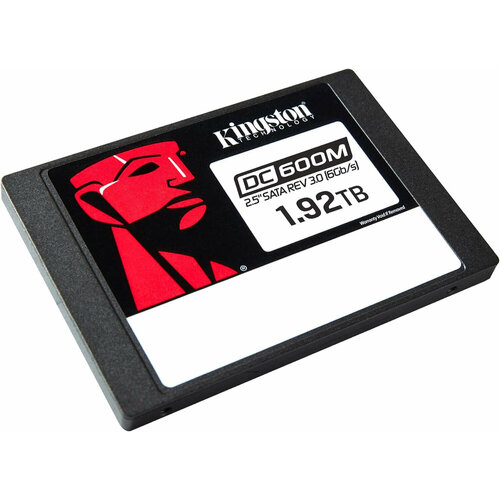 Накопитель SSD Kingston SATA III 1.92TB SEDC600M/1920G DC600M 2.5 1 DWPD накопитель ssd 480gb kingston dc600m sedc600m 480g