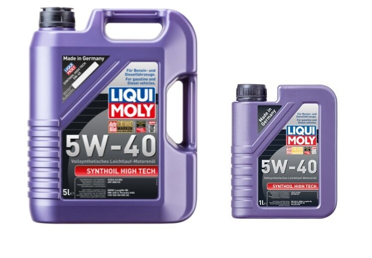 Моторное масло Liqui Moly Synthoil High Tech 5W40 Синтетическое , 6л