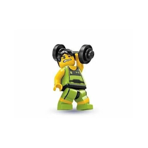 Минифигурка LEGO Minifigures 8684 Series 2 Weightlifter col02-10