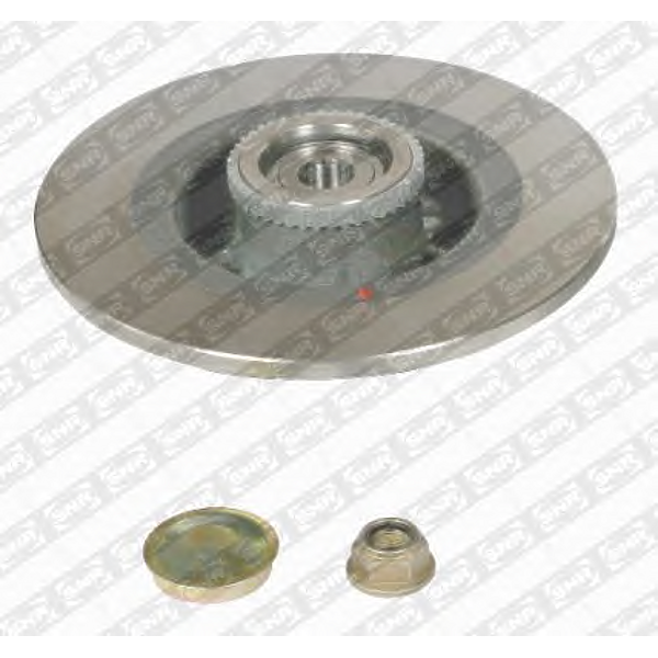 SNR KF155.73U (050374B / 051430 / 051430B) диск тормозной задний с подш. и кольц. abs\Renault (Рено) (Комплект 2 штуки)