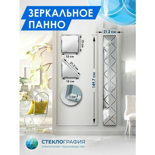 Зеркальное панно с фацетом плитка 2800₽