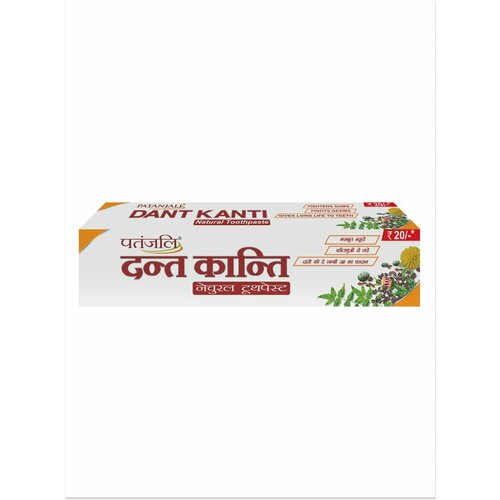 Зубная паста Дант Канти Натурал аюрведическая, 40 г зубная паста patanjali dant kanti 100 мл