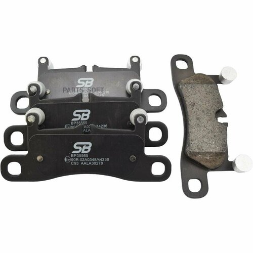 SB NAGAMOCHI BP35565 BP35565_колодки дисковые передние! с антискрип. пл.\ Porshce Targa VI/Cayenne II, VW Touareg II