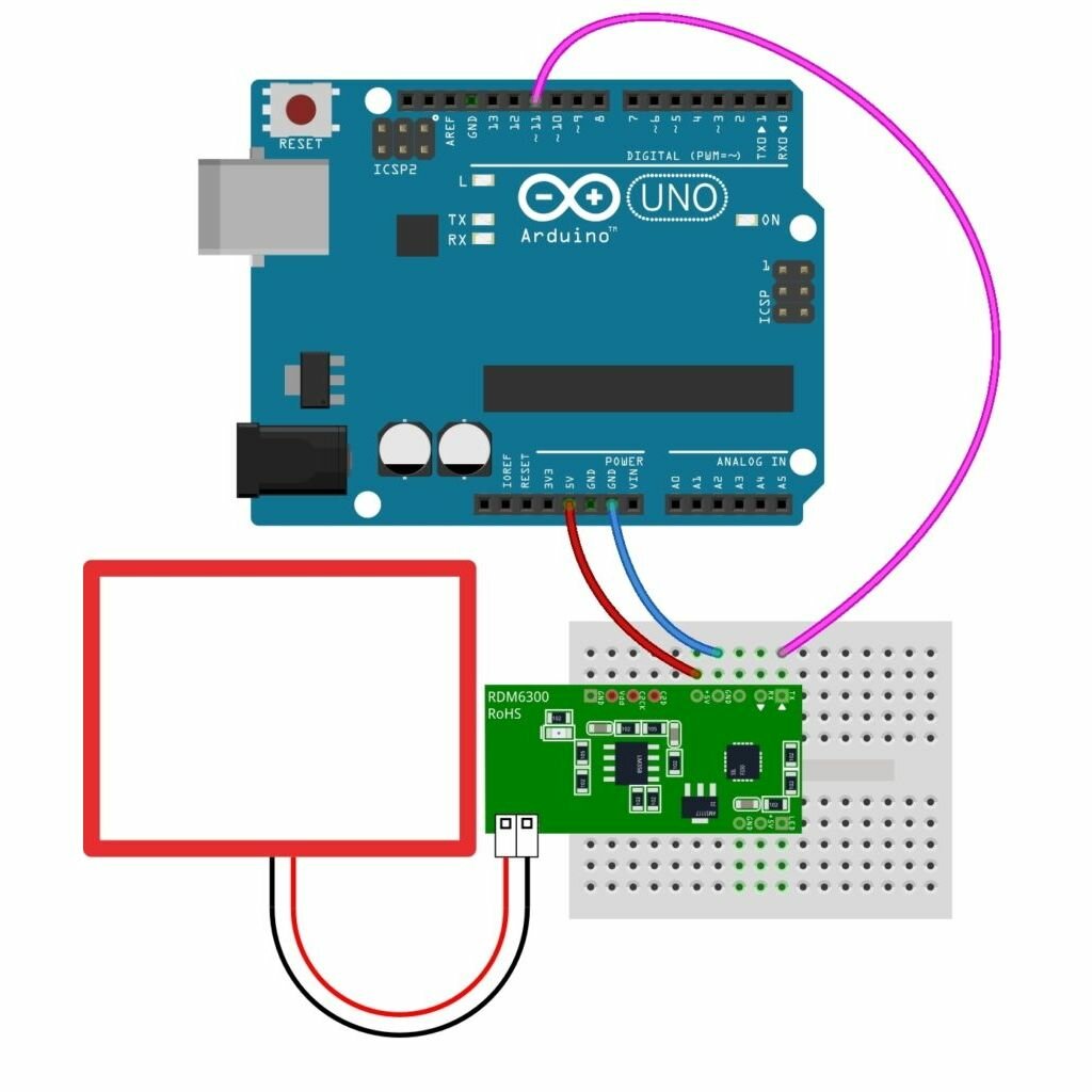 RDM6300 RFID ридер с UART-интерфейсом для Arduino 1шт. — фото 1