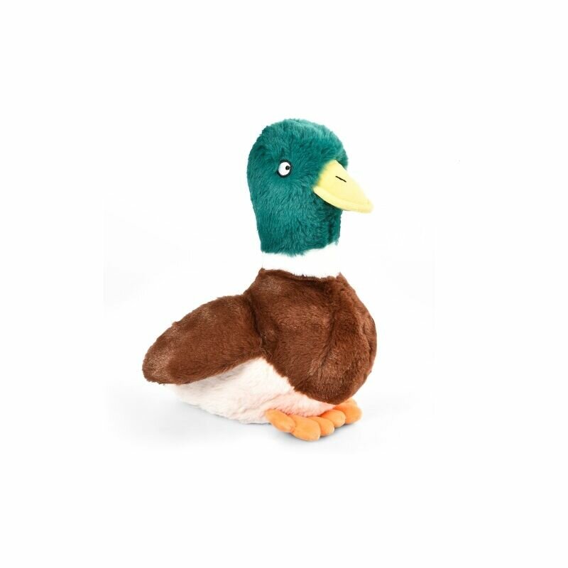 HOMEPET игрушка для собак селезень с пищалкой и шуршащим эффектом (22 х 27 см.) - фото №4