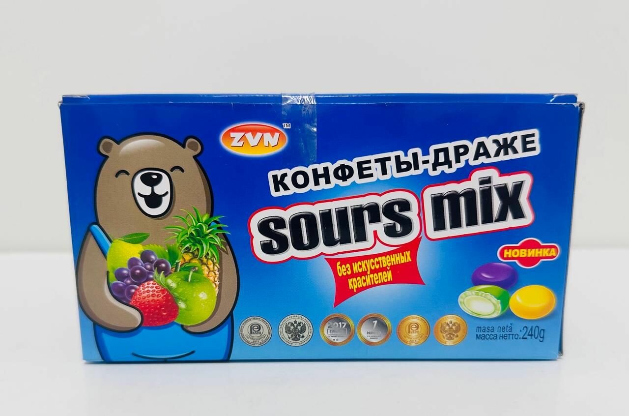 Конфеты-драже Sours Mix, 20 штук по 12 г