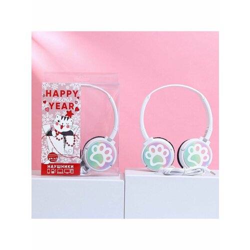 Наушники накладные Happy year с микрофоном 650₽