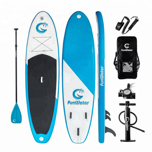 Сапборд Funwater Smile 11' (335x82x15) blue синий надувной весло алюминиевое ps3 1 для sup доски сапборд фиолетовое