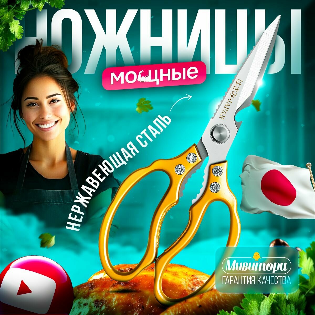 фото Ножницы кухонные универсальные